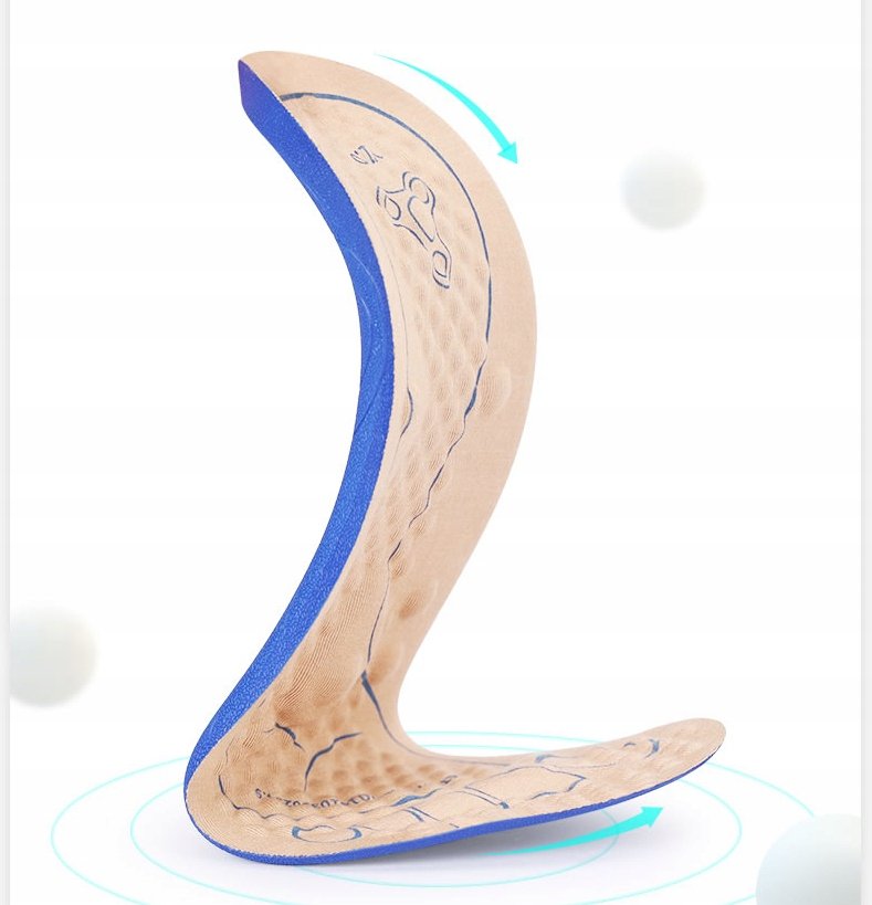 Wkładki zdrowotne do MASAŻU STÓP REFLEKSOLOGIA podeszwy profilowane R46 - obrazek 8