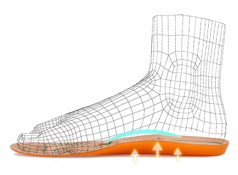 Wkładki do butów MASAŻ STÓP REFLEKSOLOGIA miękkie elastyczne wygodne R38 - obrazek 11